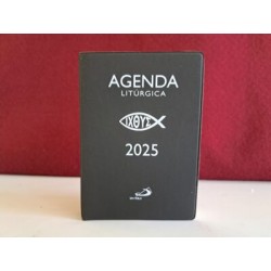 Agenda litúrgica 2025 negra (bolsillo)