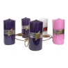 Velas de adviento + porta velas de aluminio