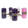 Velas de adviento + porta velas de aluminio