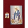 Pack 5 Medallas Virgen Milagrosa con estampa