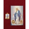 Pack 5 Medallas Virgen Milagrosa con estampa