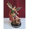 San Miguel Arcángel bulto 25 cm c/diablo